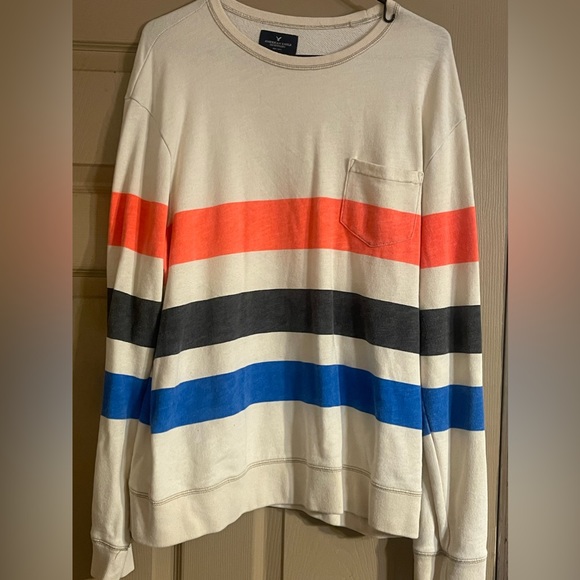 American Eagle men’s size large striped sweater. - Picture 1 of 4